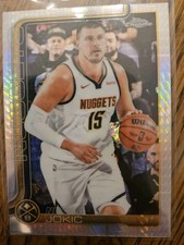 2025-26 Topps Chrome NIKOLA JOKIC Base PRISM REFRACTOR Nuggets #25 MVP BUYBACK