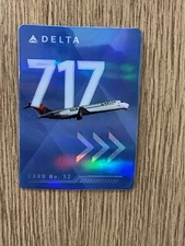 2022 Delta Airlines No. 52 Boeing 717 B717 Pilot Trading Card