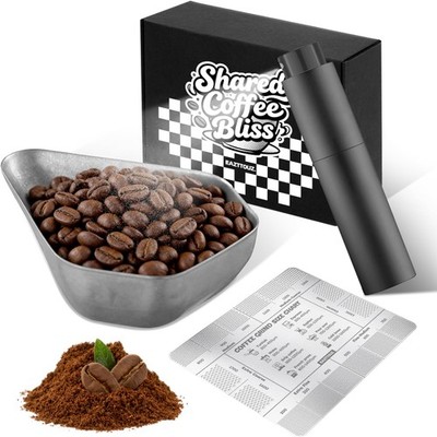 Coffee Bean Dosing Cup Set - Vintage Stainless Steel Bowl with 10ML RDT Spray...