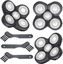 3 Pack Blades Refills Compatible with Freebird Shaver, 5 Shaver Black 