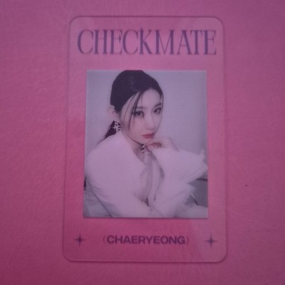 Itzy Chaeryeong K-Pop Photocard   Checkmate   Original