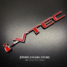 1pcs Red I Vtec Ivtec Sticker Emblem Racing Car Body Trunk Lid Modified Badge