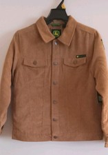 Boys Corduroy Soft Sherpa LINED John Deere Trucker Jacket SIZE Xl 14/16 
