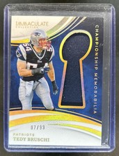 2025 Immaculate Tedy Bruschi Championship Memorabilia Jersey #/99