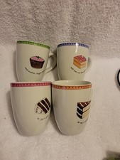 Williams Sonoma ~ Boston Warehouse DESSERT EXCUSES 4 Mug SET