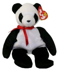 TY Beanie Baby - FORTUNE the Panda Bear 8 inch - MWMT's Stuffed Animal Toy