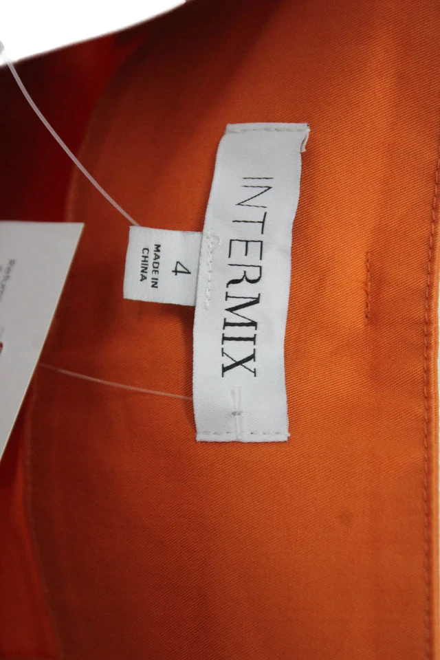 Pantalones Cortos Intermix Unisex Chino Naranja Hebilla Talla 4 Foto 4 de 4