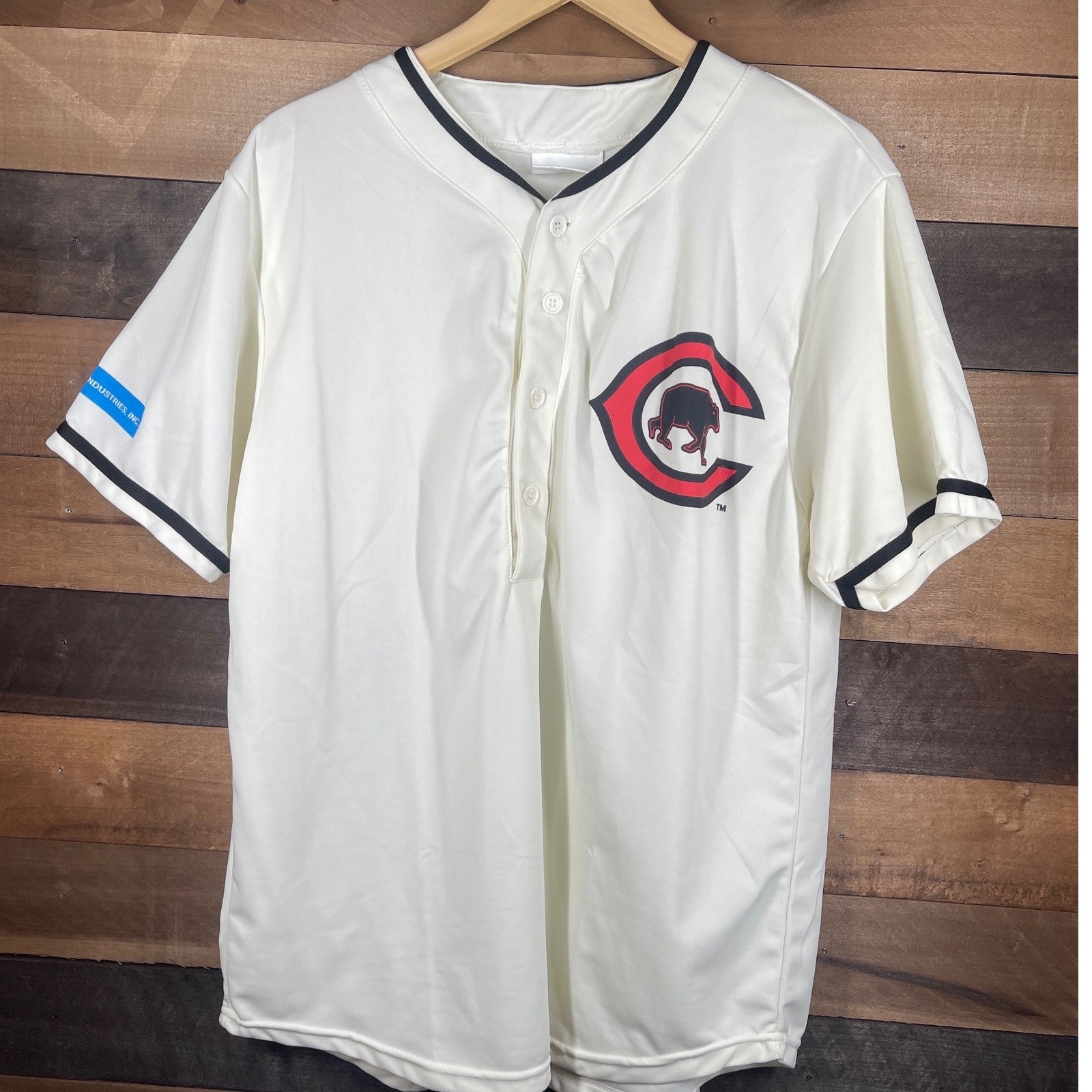 Match-Up Baseball Jersey Chicago Cubs Cream Black Trim Mens XL