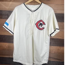Match-Up Baseball Jersey Chicago Cubs Cream Black Trim Mens XL