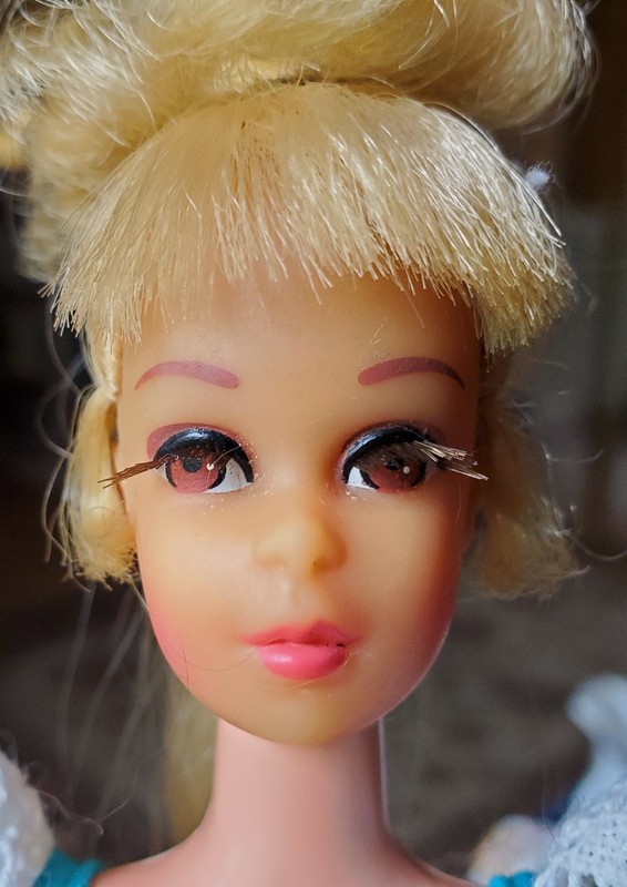 Vtg Growin' Pretty Hair Francie Doll #1129 Dress #1122 Barbie Mattel Japan 1970