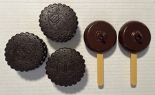 Dairy Queen Toy Play Food Ice Cream Sandwich and Dilly Bar DQ Treats Lot of 5