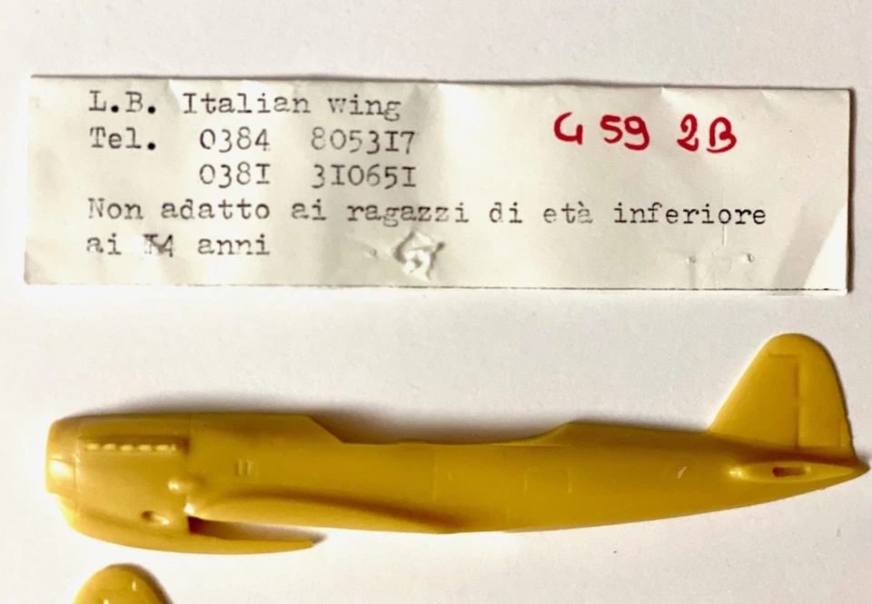 Fiat G.59 2B – Set Conversione Resina 1/72 – L.B. Italian Wing  RARISSIMO ‘70/80 - Immagine 2 di 4