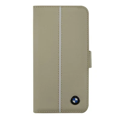 ETUI FOLIO HOUSSE BMW POUR APPLE IPHONE 4 ET 4S BEIGE - Photo 1/2