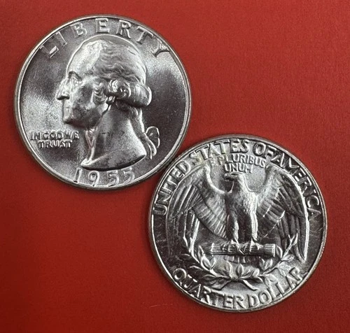 1955-P Washington Quarter — photo from the most recent tracked eBay sale