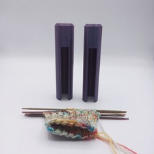 Nadelgarage rund Farbe Sternenstaub Lila Nadelspiell&auml;nge 15 bis 21 cm CreativEck