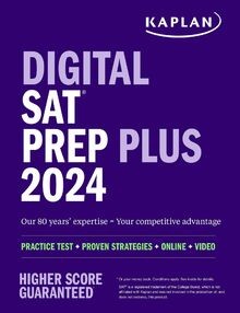 Kaplan Digital SAT Prep Plus 2024 von Kaplan Test Prep | Buch | Zustand gut