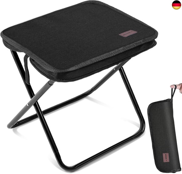 Mooncy Klapphocker Faltbar, 33×26,5×32Cm Tragbarer Campinghocker Klappbar, HäLt-image