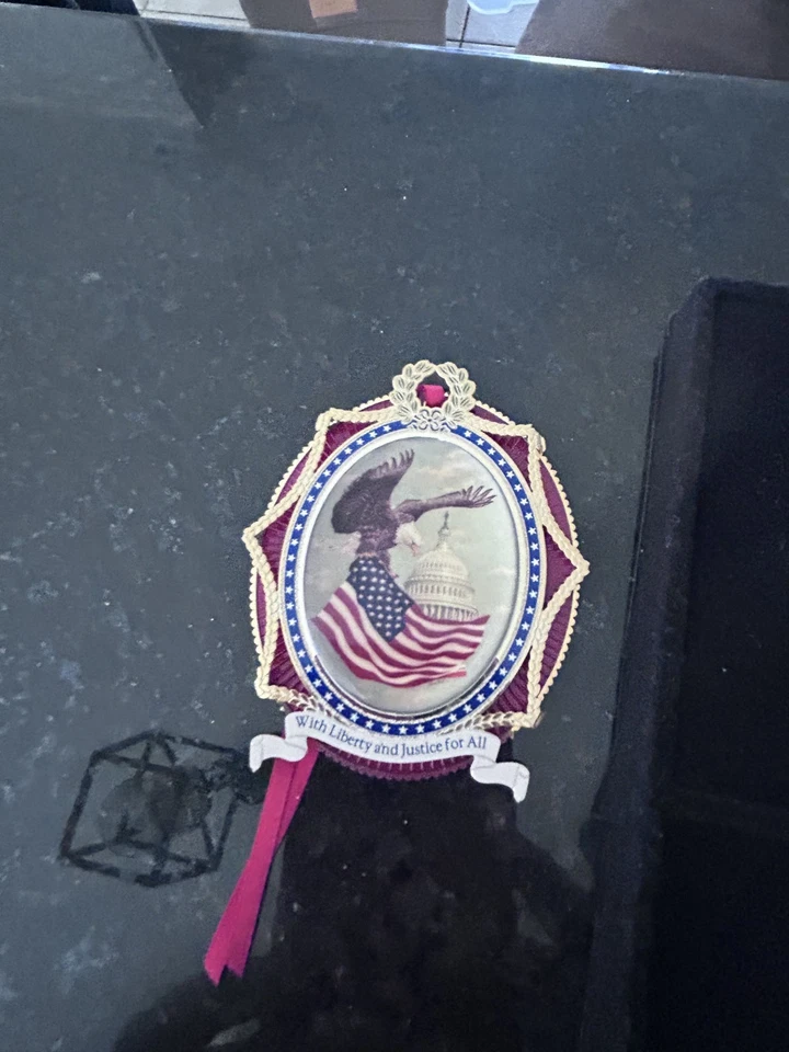 Lote de 24 adornos históricos de Navidad de la Casa Blanca de oro de los años 90-2010 Foto 2 de 4