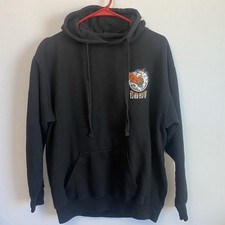 Lost Enterprises Hoodie Skeleton Surfing Black Pullover Skate Surf Men’s M EUC