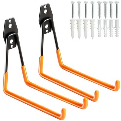 Heavy Duty Garage Hooks for Hanging, 2 Pack Metal Garage Organization Hooks, ...