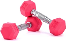 Weights Dumbbells Pink Colors Compatible with Set of 2 Neoprene/Rubber Dumbbells