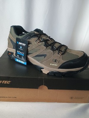 Hi-Tec Men's Apex Lite Waterproof Hiking Lace Up Shoes Brown/Black Size 13