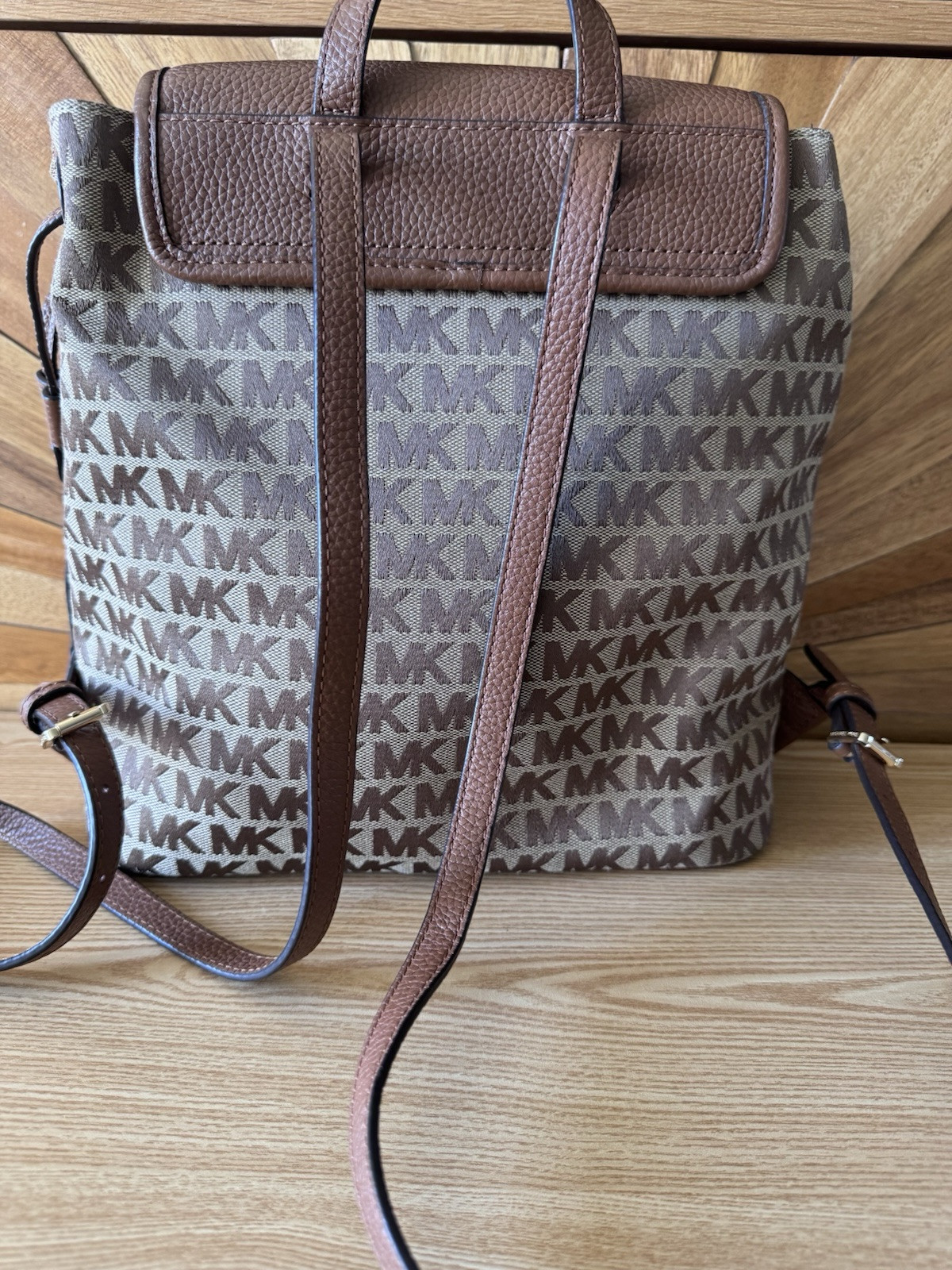 Michael Kors Bedford Java Brown Monogram MK Logo … - image 2