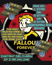Fallout 76 PC Legendary Mod Boxes: 1 / 2 / 3 Star Options – Any 5 –Fast Delivery