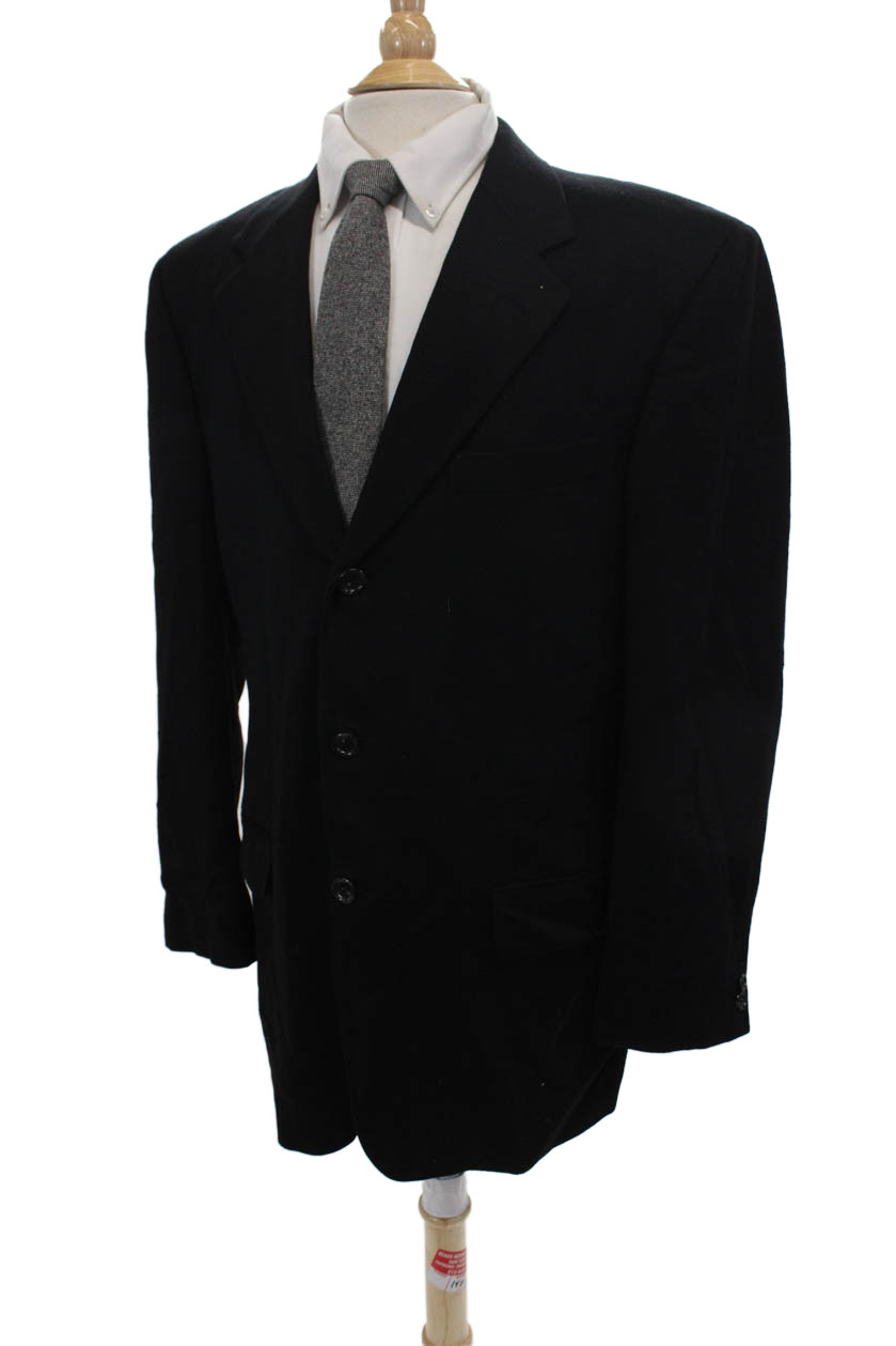 Jacobsons Mens Cashmere Solid Three Button Blazer… - image 3