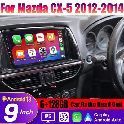 10''Wireless Carplay Android Auto Head Unit Upgrade Kit For Mazda CX-5 2012-2014