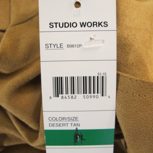 Studio Works Tan Full Zip Jacket Women's Large Spring Fall - NEW! - Picture 7 of 7