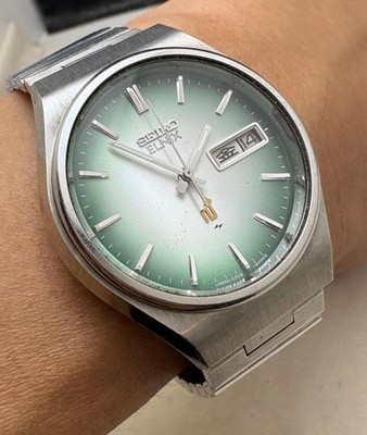 Seiko Elnix 0703-8020 1975 Electronic Balance Herrenuhr 36mm gebraucht