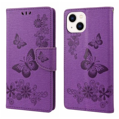 Für iPhone 14 Plus Handyhülle Leder mit horizontaler Vibration gof