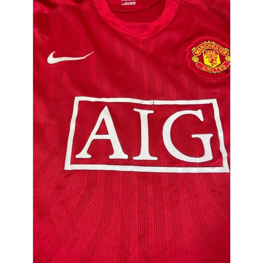 Maillot football vintage Manchester United domicile #7 Ronaldo saison 2008-2009 - Photo 3/4