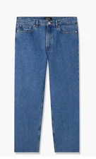 A.P.C. Rudie Straight Fit Jeans Men's Indigo Raw Hem 32 New $265    COEVP-H09127