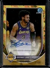 2025 Bowman Sapphire Bronny James Jr. Chrome Auto Gold Refractor #/50 Lakers