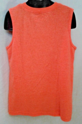 Jumping Beans Boy's 7X Muscle T-Shirt Tank Neon Orange "Total Beast" Football - Picture 6 of 7