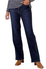 Peace Love World Regular Double Side Seam Jeans Dark Wash