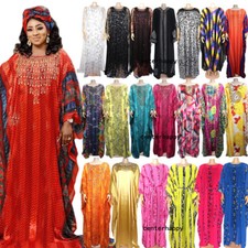 African Dashiki Abaya Dubai Kaftan Moroccan Women Muslim Dress Arab Gown Kaftan
