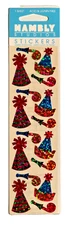 Vintage HAMBLY Studios Birthday Hats Noise Makers Sparkly Scrapbook Stickers