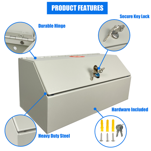 Plugsharge Medicine Lock Box Locking,Medicine Cabine for Safe Medication Storage - Imagen 4 de 9