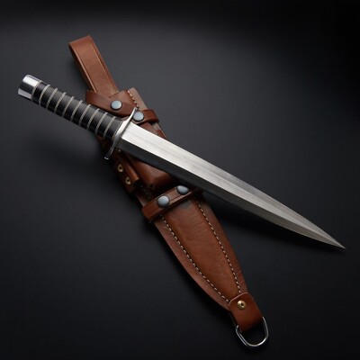 Handmade D2 Tool Steel Blade, Arkansas Toothpick Dagger, Groomsmen Gift