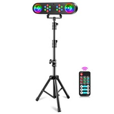 Professional DJ Light Stand With Mirror Balls RGBW Wash For Bar Events