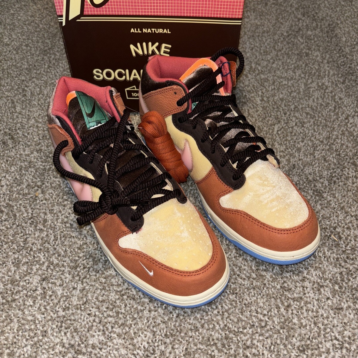 Size 11.5 - Nike Social Status x Dunk Mid Free Lunch Chocolate 