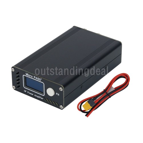 Hamgeek Micro PA50+ 50W 3,5MHz-28,5MHz Wzmacniacz mocy HF Amp z ekranem OLED - Zdjęcie 8 z 8