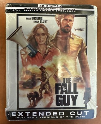 THE FALL GUY 2024 LIMITED EDITION STEELBOOK (4K UHD, Blu-ray, Digital) GOSLING