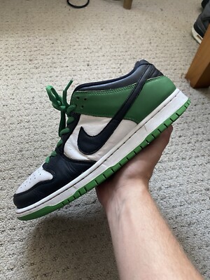 Size 10 - Nike Dunk Pro SB Low Classic Green | eBay UK