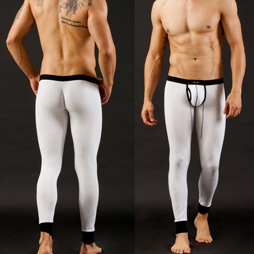 Modal Herren Long Johns Thermo Legging Hose Low-Waist Sexy U Konvex Unterwäsche - Bild 1 von 17