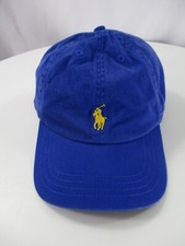 Polo Ralph Lauren Hat Cap Strap Back Blue Youth 8-20 Pony Logo Baseball Boy's
