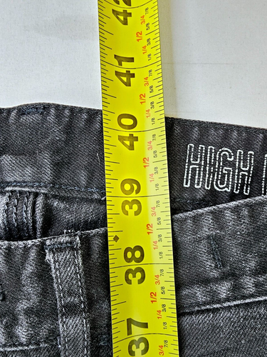 Madewell Size 27X32 Women's High Riser 5 Pocket Logo Tag Black Denim Jeans - Picture 11 of 12